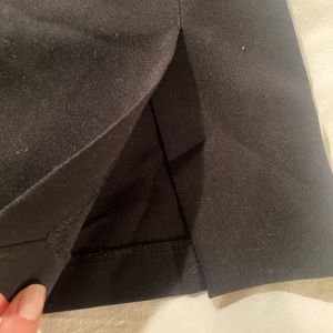 Black low rise mini skirt